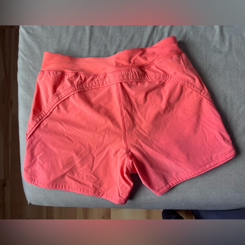 Lands' End Bright Coral Athletic Shorts